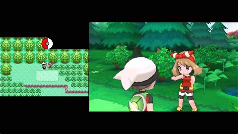 Pokémon Omega Ruby And Alpha Sapphire Side By Side Comparison Trailers Youtube