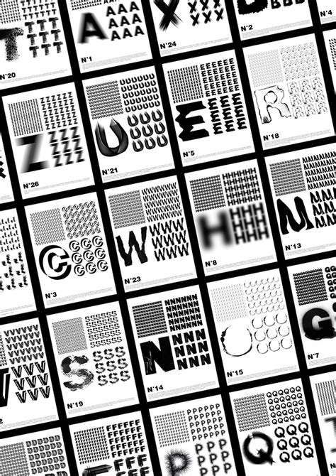Typographic Experiments Alphabetical On Behance