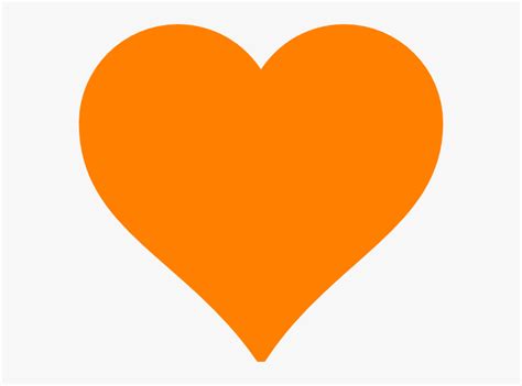 Orange Heart Svg Clip Arts Orange Heart Emoji Discord Hd Png