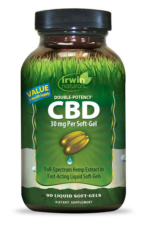 Irwin Naturals Double Potency Cbd Soft Gels 30 Mg Value Size
