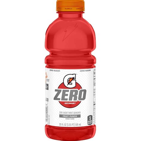 Gatorade Zero Zero Sugar Thirst Quencher Fruit Punch Naturally Flavored Fl Oz Count Oz