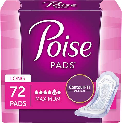 Poise Incontinence Pads Maximum Absorbency Long 12 Count Amazonca