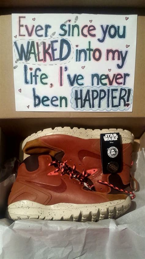 Birthday gift quotes for boyfriend. Birthday gift idea for boyfriend. Running shoes with a ...