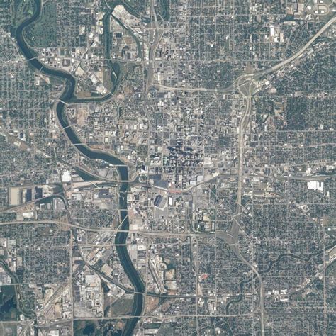 Indianapolis In Aerial Map Aerial City Model Aerial Photo
