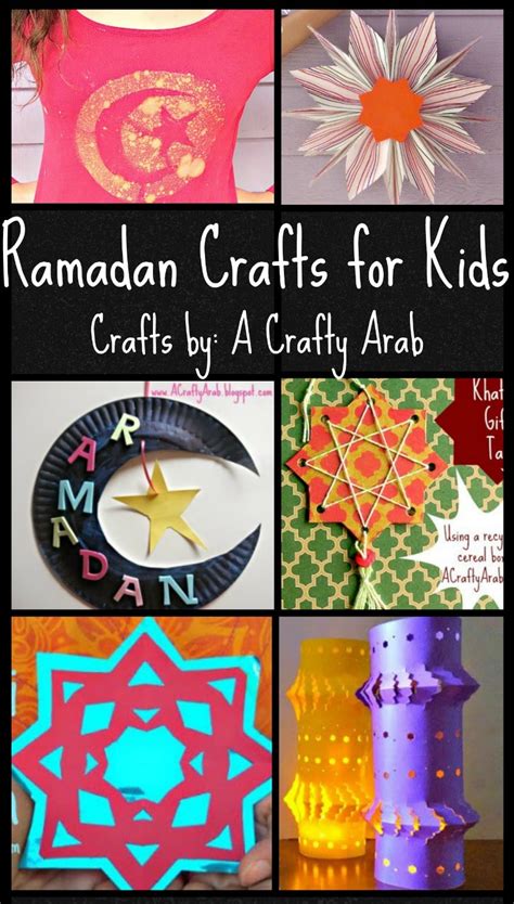 Try these art & craft activities & projects for kids. 6 Ramadan Crafts for Kids from "A Crafty Arab"