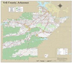 Yell County Arkansas 2021 Wall Map | Mapping Solutions