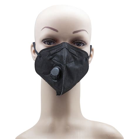 Kn95 N95 P2 Mask Coronavirus 5 Layer Filter Colour Black