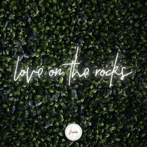 Neon Sign Rental Love On The Rocks Package Three 250 Wedding