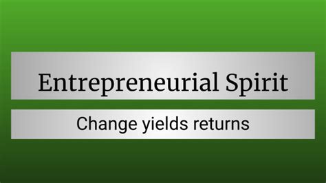 Entrepreneurial Spirit Upper Ground