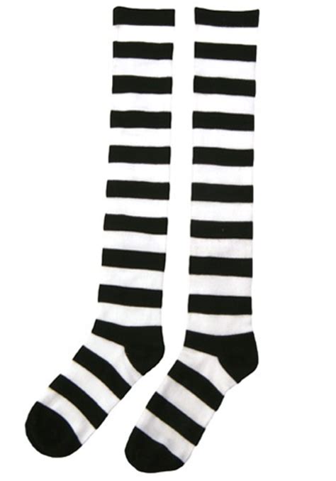 Striped Witch Socks For Adults
