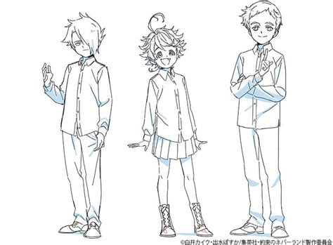 💥the Promised Neverland💥 On Twitter Ray Emma And Norman Clean Anime