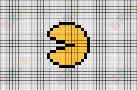Pacman Pixel Art Grid Easy Pacman Nicepng Pixel Art G