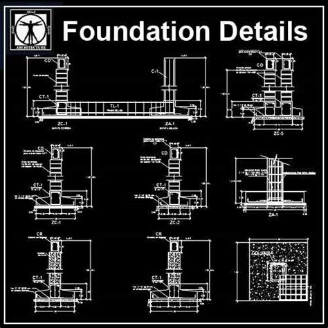 Foundation Details V1 Free Autocad Blocks And Drawings Download Center