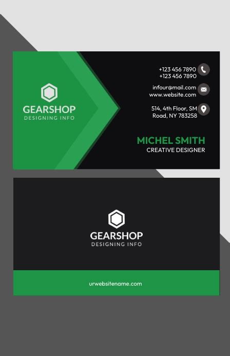 Corporate Calling Card Template Postermywall