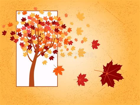 Autumn Maple Tree Stock Vector Illustration Of November 27326709