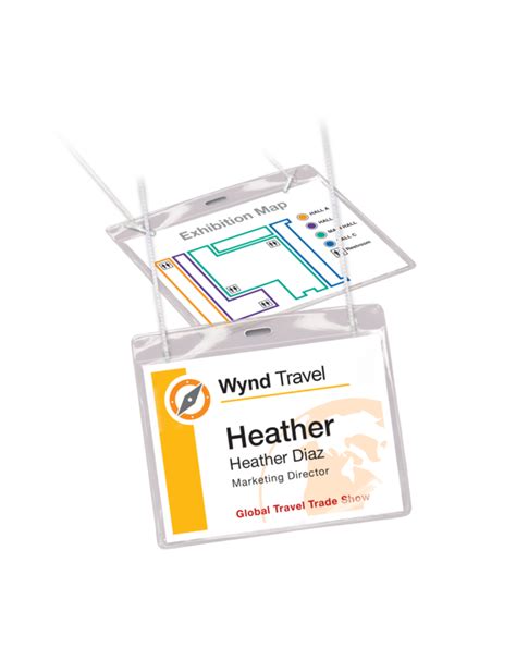 Avery 74467 Garment Friendly Clip Style Name Badge Kit 4 X 3 Clear