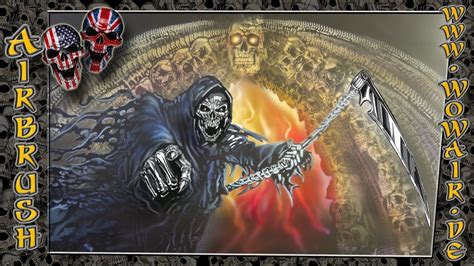 Airbrush By Wow No788 Custom Grim Reaper English Commentary Youtube