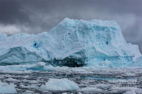 Blue Ice Of A Glacier In Antarctica O1 Photograph By Eyal Bartov