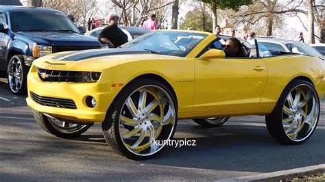 Yellow Camaro On 32s Forgiatos Wheels Video Dailymotion
