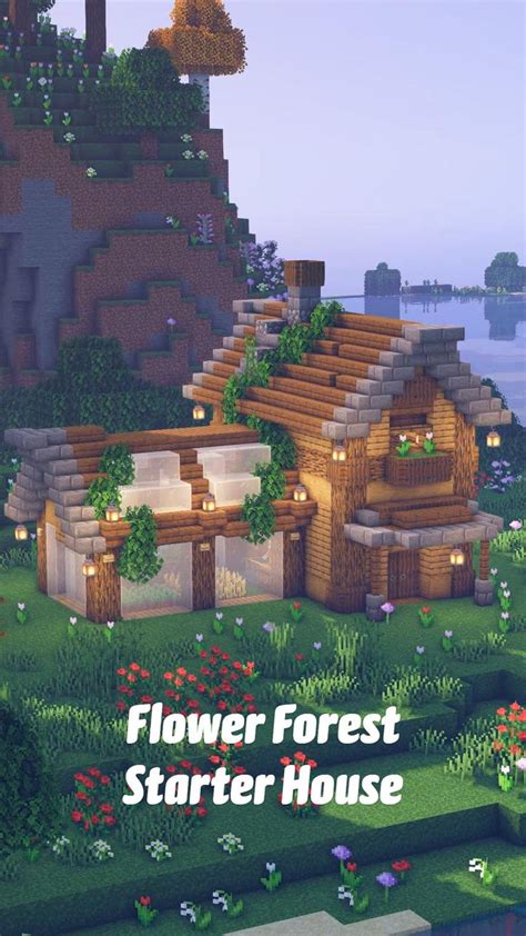 Minecraft Flower Forest Starter House Minecraft Architecture
