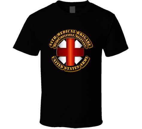 Dui 44th Medical Brigade W Motto Blk T Shirt
