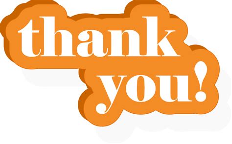 Clipart Thank You Transparent Background