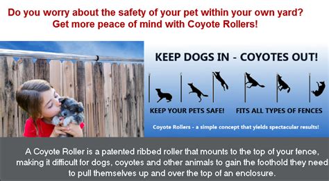 Non Lethal Coyote And Animal Deterrent That Looks Great On Any Fence