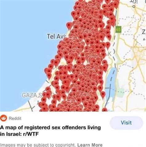 Gaza S A Map Of Registered Sex Offenders Living In Israel Visit