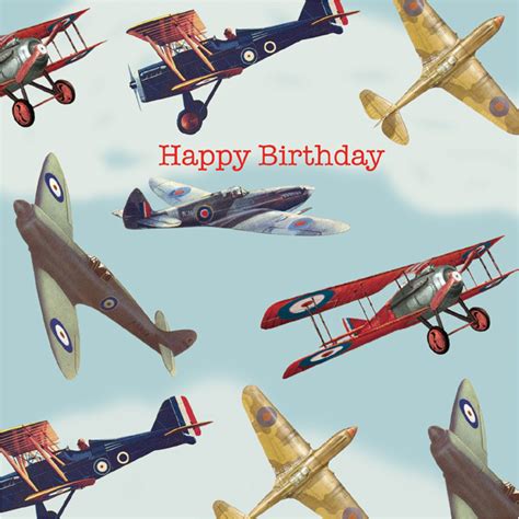 Aviation Birthday Cards Aeroplane Happy Birthday Card By Powell Craft