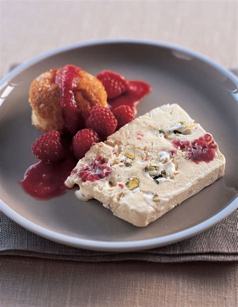 Raspberry And Nougat Semifreddo Recipe From Desserts By James Martin Cooked Recipe