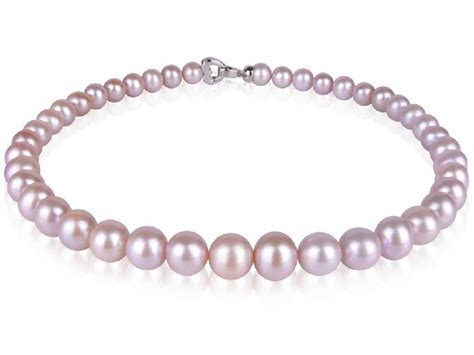 Lavender Freshwater Pearl Necklace Mm Aaa From Pearl Accessory