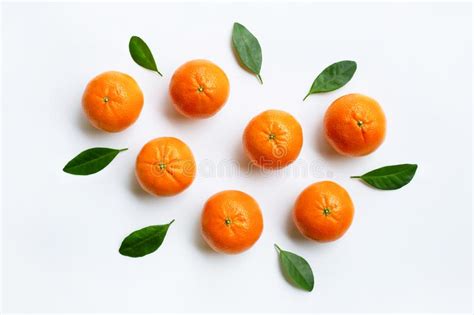 Mandarin Orange White Background Stock Image Image Of Group Citrus
