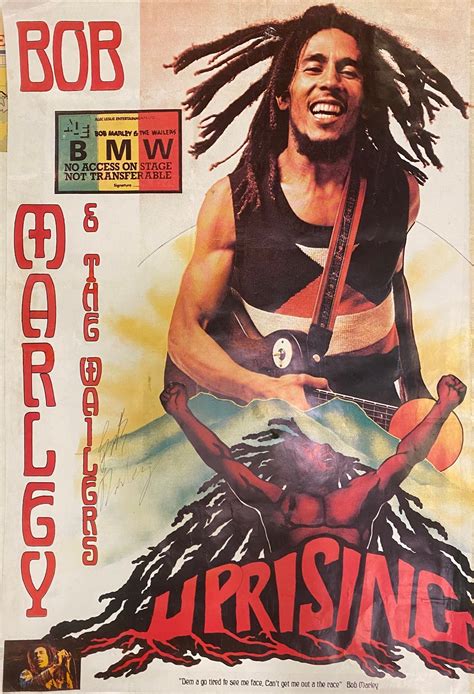 Signed Poster Bob Marley