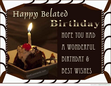 Hope You Had A Wonderful Birthday Images Images Poster