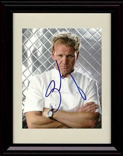 Framed Gordon Ramsay Chef Autograph Promo Print Portrait Etsy