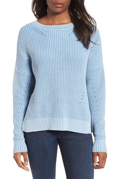 Caslon Shaker Stitch Cotton Sweater Nordstrom Sweaters Cotton