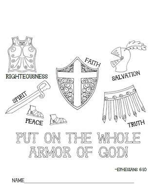 Armor of god printable coloring page 1931638. Pin on Church calling