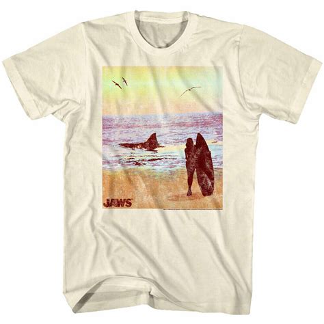 Jaws Amity Surfside Sunset T Shirt Mens T Shirts Societees