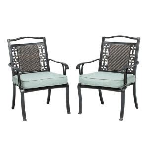 Martha stewart living miramar ii cushions for 4pc patio seating set with lounge chairs. Martha Stewart Living Bellaire Patio Dining Chair (2-Pack ...