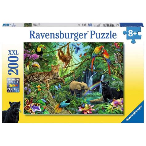 Jungle 200 Piece Jigsaw Puzzle Age 8 200 Piece Jigsaw Puzzles