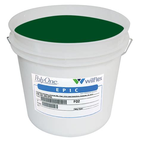 Epic Kelly Green Plastisol Ink Colenso