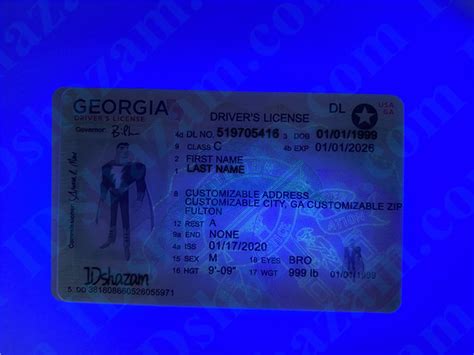 Premium Scannable New Georgia State Fake Id Card Fake Id Maker