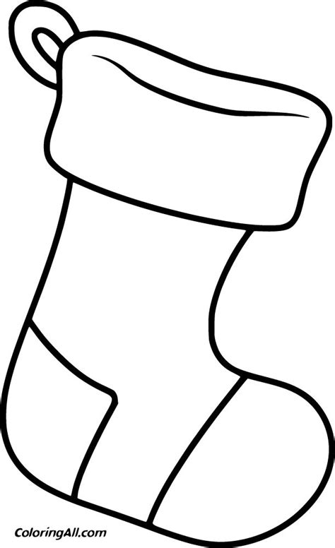 A Christmas Stocking Coloring Page