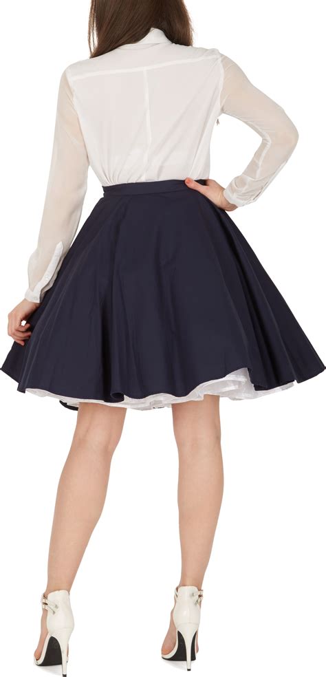 vintage rockabilly full circle pin up 1950 s flared swing skirt ebay