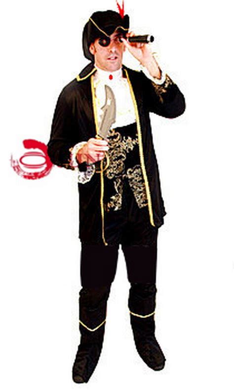 Captain Hook Pirate Adult Mens Fancy Dress Up Party Cosplay Halloween Costume Ebay