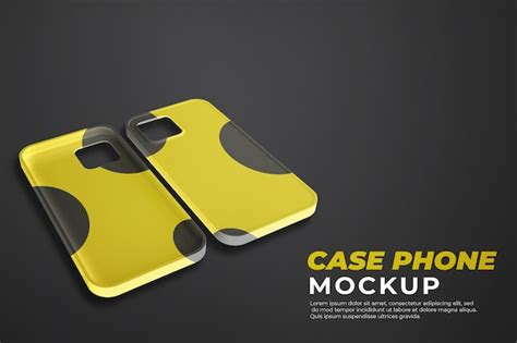 Premium Psd Realistic Case Phone Mockup