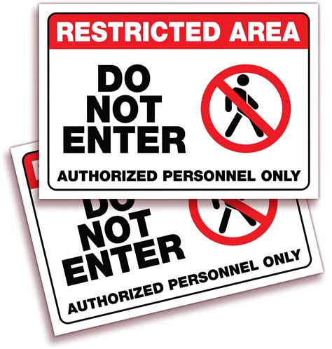 Buy Isyfix Restricted Area Do Not Enter Authorized Personnel Only