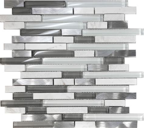 M 2 Metal Interlocking Linear Mosaic Tile Backsplash Kitchen Wall Tiles
