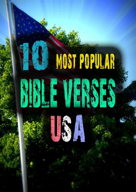 The 10 Most Popular Bible Verses In The United States Elijah Notes