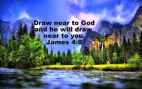 Draw Near To God Christian Near Grass Bible Peaceful Nature